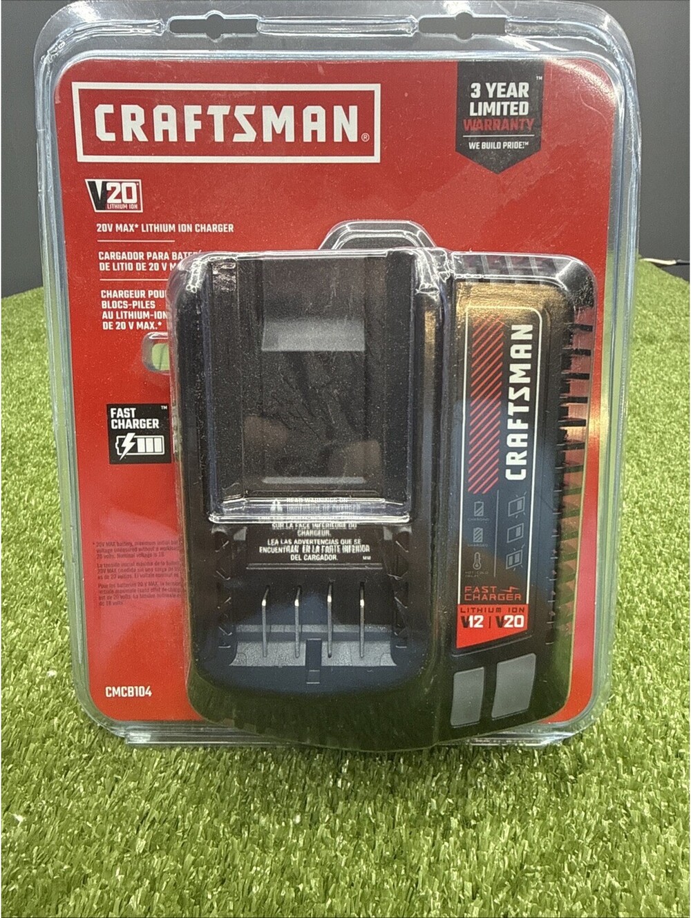 CRAFTSMAN CHARGER CMCB104  MAX  12V TO 20V LI-ION BATTERY CHARGER CMCB102  NEW